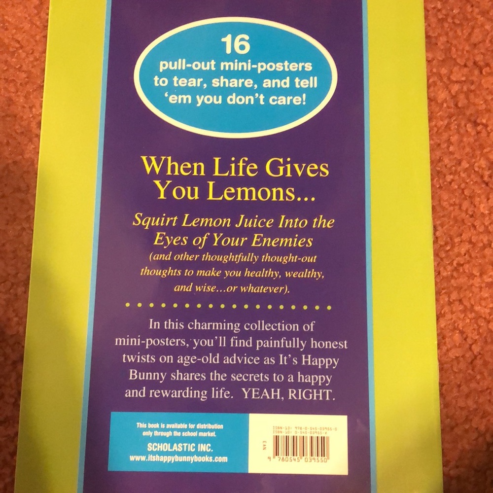 It’s happy bunny Vintage The Best of LIFE. GET ONE. A mini Poster Book - Picture 2 of 5